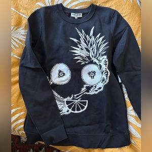 Opening Ceremony Black Sweater with Slit Back Detail size medium